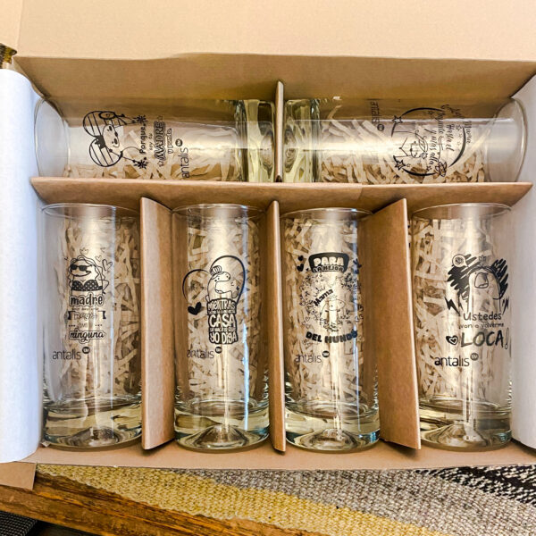 Vasos Ilustrados con mensaje